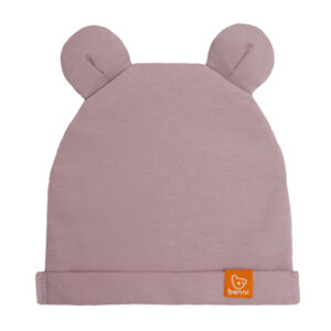 CZAPKA BEANIE BEAR Z USZAMI MISIA PUDROWY RÓŻ BENNI