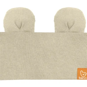 Opaska zakrywająca uszy z uszkami misia beżowa BENNI