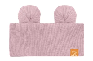 Opaska zakrywająca uszy z uszkami misia różowa BENNI