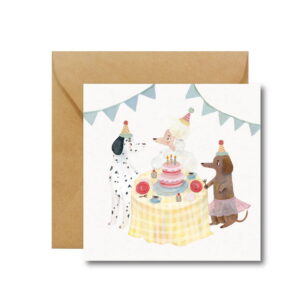 Kartka na urodziny Urodzinowe pieski hi Little