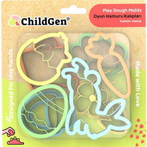 Zestaw WIOSNA 8 foremek do modelowania ciastoliny, foremki ChildGen