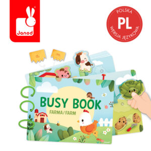Książeczka z zadaniami Busy Book Farma 3+ (wersja polska) Janod