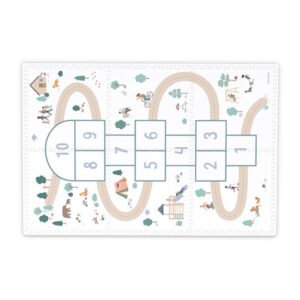 Mata Piankowa 3w1 TILOO Dwustronna Hopscotch 120x180cm Play&Go