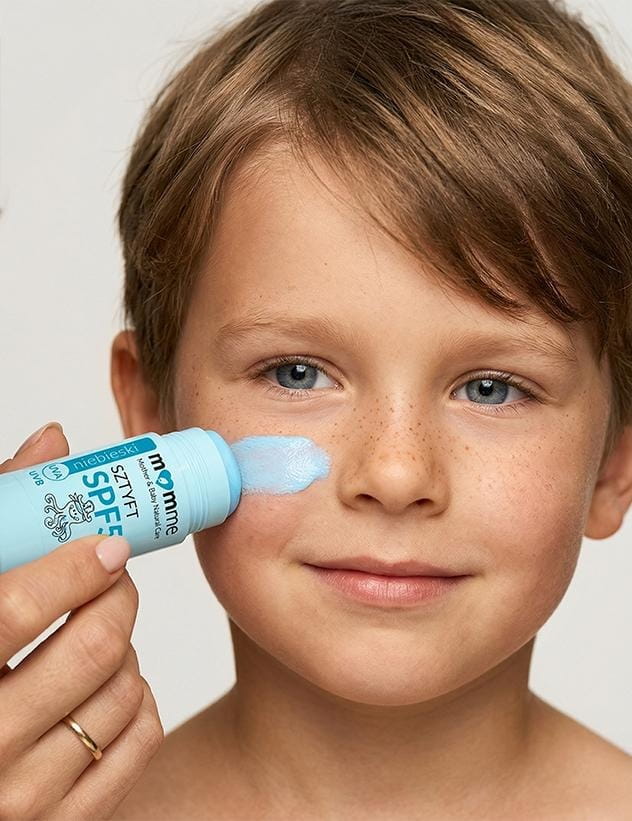Sztyft przeciwsłoneczny SPF 50 od 1. dnia życia - kolory -MOMME - obrazek 4