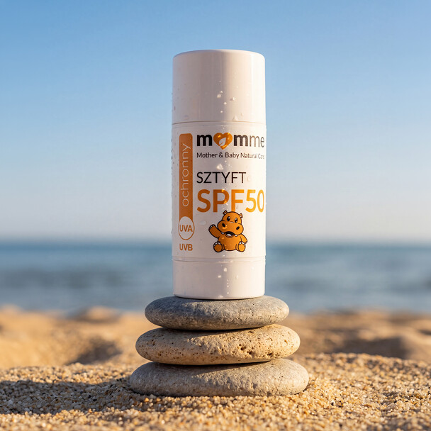 Ochronny sztyft SPF 50 MOMME od 1. dnia życia - obrazek 2