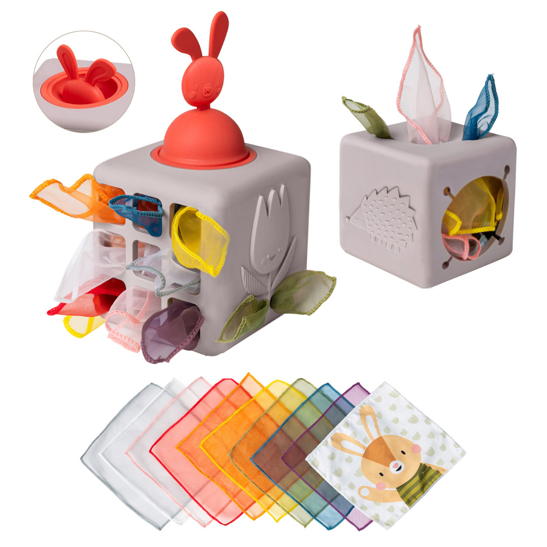 Pojemnik z Wyskakującymi Chusteczkami Taf Toys