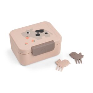 LUNCHBOX DLA DZIECKA Z WIDELCZYKAMI TINY FARM POWDER DONE BY DEER