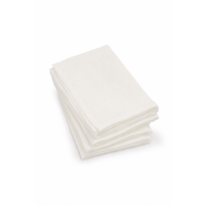 4-PAK PIELUSZEK MUŚLINOWYCH Z BAWEŁNY ORGANICZNEJ 35X35 - CREAM MEMI