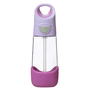 Butelka na wodę tritanowa ze słomką, bidon dla dziecka 450 ml, Sugar Plum, b.box