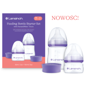 Zestaw startowy - Butelki do karmienia ze smoczkami o rozmiarach XS i S Natural Wave™ Lansinoh