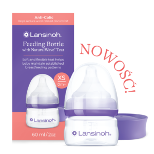 Butelka do karmienia ze smoczkiem o bardzo wolnym przepływie Natural Wave® 60 ml LANSINOH