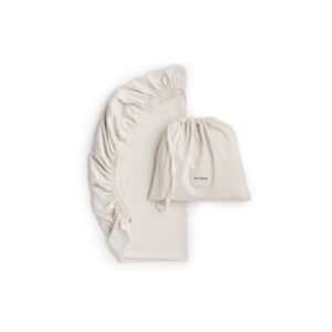 PRZEŚCIERADŁO Z BAWEŁNY ORGANICZNEJ DO DOSTAWKI 60X90 - LIGHT BEIGE MEMI