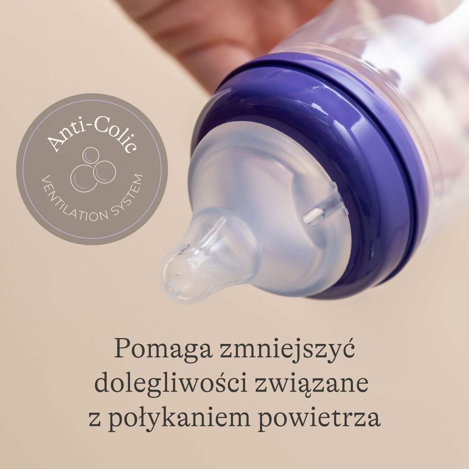 Szklana Butelka Lansinoh 160 ml ze smoczkiem o wolnym przepływie Natural Wave® Lansinoh - obrazek 4