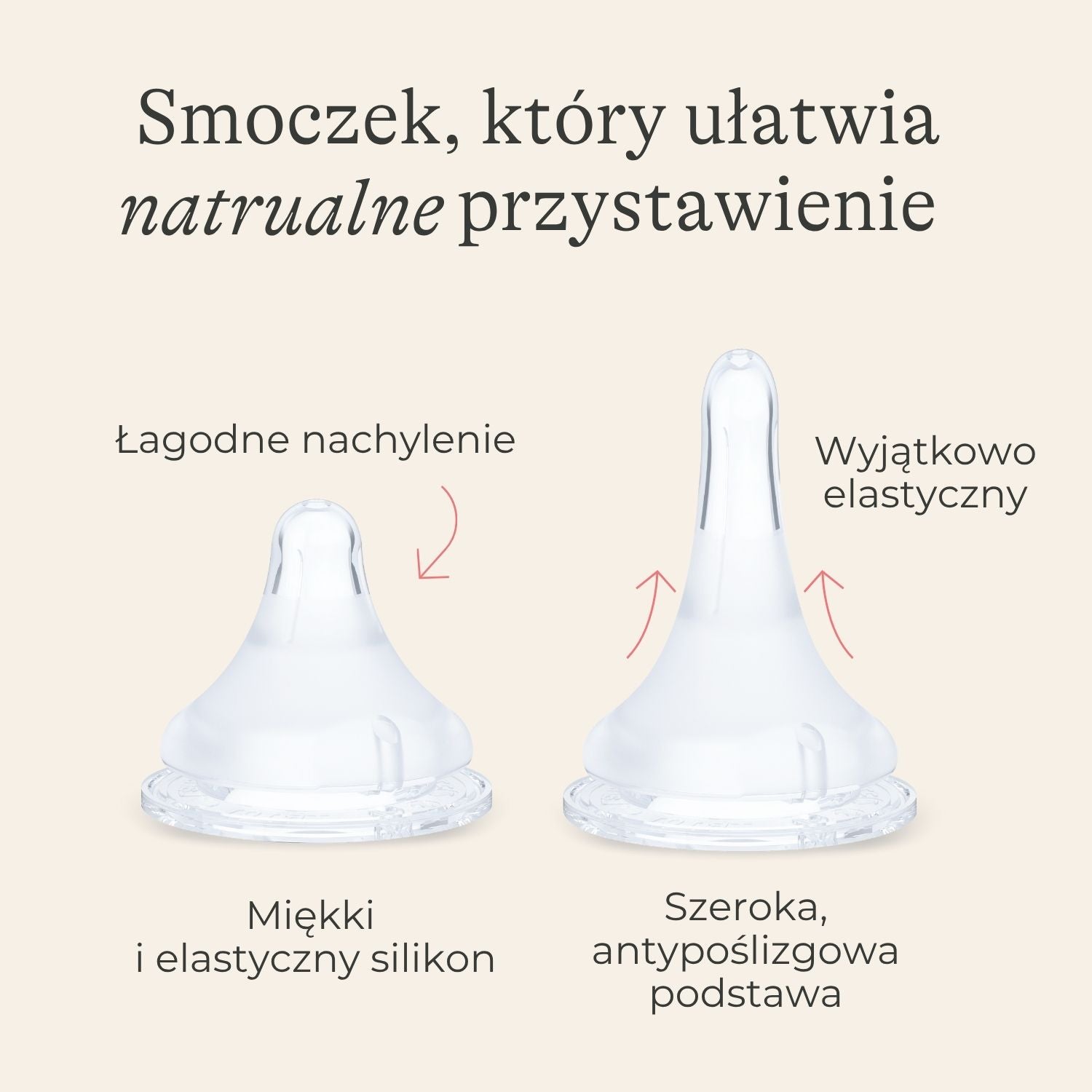 Szklana Butelka Lansinoh 160 ml ze smoczkiem o wolnym przepływie Natural Wave® Lansinoh - obrazek 3